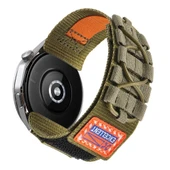 Xiaomi Amazfit Pace Uyumlu -112 22mm Orbital Örgülü Halat Tasarımlı Naylon Kumaş Hasır Kordon thumbnail 6