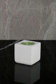 7 Parça Mermer Desenli Beton Banyo Seti Sıvı Sabunluk Diş Fırçalık Pamukluk Mumluk Tepsi Saksı thumbnail 6
