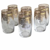 Bohemia 8183 Fırça Parlak Altın Meşrubat Bardağı thumbnail 1