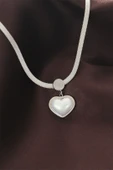 316L Çelik İtalyan Zincir Kalp Kolye thumbnail 1