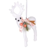 Yılbaşı Ağaç Süsü Geyik Beyaz 15X22 Cm. thumbnail 5