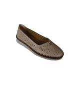 YAZKIŞ Kadın Siyah Krem Cilt Comfort Taban Günlük Babet - 23
