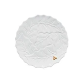 Easy Life Holly & Berries Porselen Pasta Tabağı 20,0cm - Beyaz thumbnail 1