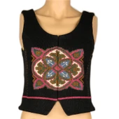 Triko İşleme Yelek - 1