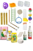Kuş Yemi İhtiyaç Seti Full Set Muhabbet Papağan Yemi Ve Bakım İhtiyaç Seti - 3
