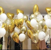 Brokoli Home 3 Adet Folyo Balon Altın Sarısı Gold Uçan Balon 45 Cm 18 İnç - 5