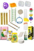 Kuş Yemi İhtiyaç Seti Full Set Muhabbet Papağan Yemi Ve Bakım İhtiyaç Seti - 5