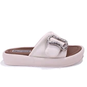 Dagoster DZA07-889033 Ekru Ortopedik Günlük Spor Kadın Terlik thumbnail 6