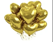 Brokoli Home 3 Adet Folyo Balon Altın Sarısı Gold Uçan Balon 45 Cm 18 İnç - 4