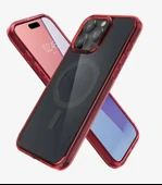 Spigen iPhone 15 Pro Max Kılıf, Spigen Ultra Hybrid Magfit (Magsafe Uyumlu) Deep Red - 3