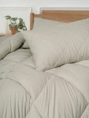 Cotton Box Softwash Çift Kişilik Yorgan Seti Taş 160x200 Lastikli Çarşaf - 2