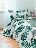 Doğal Pike Baskılı Kids 140x230cm Monstera Yeşil - 1