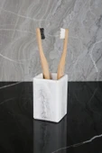Mermer Desenli Beton Diş Fırçalık - 1