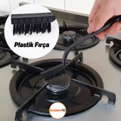 3'lü Set Tel Fırça Seti Mutfak Temizlik Plastik Çok Amaçlı Temizleme Fırçası Kir Pas Kireç Izgara - 5