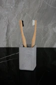 Mermer Desenli Beton Diş Fırçalık - 1