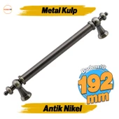 Osmanlı (192 mm  19.2 cm) Antik Nikel Metal Mobilya Mutfak Çekmece Dolap Dolabı Kulbu Kulpu Kulpları - 1