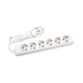 Viko Multi-Let Beyaz Altılı Grup Priz Topraklı Kablolu Çocuk Korumalı 5 Mt 90113605 - 2