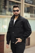 ERKEK BAHARLIK TORBA CEPLİ GABARDİN CEKET - 3