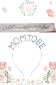 Mom To Be Metal Taç Ve Kuşak & Baby Shower Set - 1