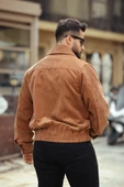 ERKEK BAHARLIK TORBA CEPLİ KADİFE CEKET - 8