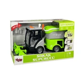 1:16 Sürtmeli Sesli Işıklı Sokak Süpürücü Oyuncak Araba thumbnail 3