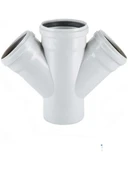 Fırat 70 x 50 mm Pvc Çift Çatal - 1