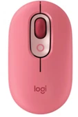 Logitech POP Emoji 910-006548 Pembe Sessiz Optik Kablosuz Mouse - 1