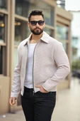 ERKEK BAHARLIK ÖRGÜLÜ KAŞE CEKET - 5