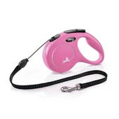 Flexi New Classic İp Otomatik Köpek Gezdirme Tasması Medium Pembe 5 Mt - 1