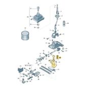 Skoda Octavia A4 1997-2000 Vites Kumanda Levyesi 1J0711076G - 2