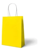 Sarı Kraft Çanta Orta Boy 25x12x31 cm 25 Adet thumbnail 1