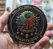Osmanlı Devlet Arması - DEVLET-İ EBED MÜDDET - 3 Boyut  - 3d Arma - TPU Patch - 2