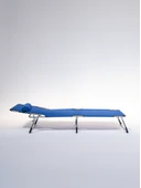 Ecm Proger Sırt Ayarlanabilir Katlanabilir Kademeli Yastıklı Lüks Şezlong-Saks Mavi - 2