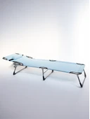 Ecm Proger Sırt Ayarlanabilir Katlanabilir Kademeli Yastıklı Lüks Şezlong-Açık Mavi - 3