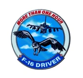 F-16 Figting Falcon F-16 Driver More than One Hour PEÇ - Arma - TPU Patch thumbnail 1