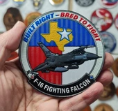F-16 Figting Falcon Built Right - Bred to Fight PEÇ - Arma - TPU Patch thumbnail 2