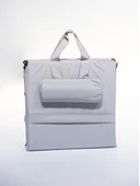 Ecm Proger Sırt Ayarlı Katlanır Yastıklı Minderli Çanta Bölmeli Lüks Şezlong-Gri - 6