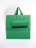 Ecm Proger Sırt Ayarlı Katlanır Yastıklı Minderli Çanta Bölmeli Lüks Şezlong-Yeşil - 6