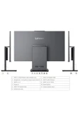 ThinkCentre neo 50a 24 G5 12SC000KTR i7-13620H 16GB 512GB  23.8" DOS All in One PC - 7