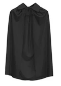 Siyah Renk Yakalı Çocuk Pelerin 90 cm - 4