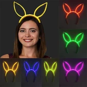 Karanlıkta Yanan Fosforlu Glow Taç 6 Renk 6 Adet - 1