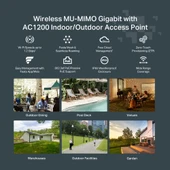 TP-LINK FESTA F52-OUTDOOR AC1200 IÇ/DIS MEKAN DUAL-BAND ACCESS POINT - 5