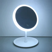 Led Işıklı Dokunmatik katlanabilir Masa Üstü Makyaj Aynası - 3