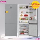 Altus ALK 471 XIE Kombi No-Frost Inox Buzdolabı 490 Litre Net Hacim - 1