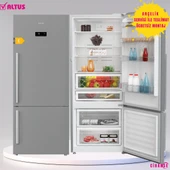 Altus ALK 474 XIE Kombi No-Frost Inox Buzdolabı 532 Litre Net Hacim - 1