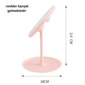 Led Işıklı Dokunmatik katlanabilir Masa Üstü Makyaj Aynası - 5