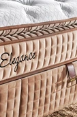 Elegance Lüks Yatak 180x200 cm Çift Kişilik Paket Yaylı Pedli Yumuşak Yatak Tavşan Tüyü Dokusu - 6