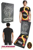 Galatasaray Orijinal Lisanslı Büyük Logolu T-Shirt Hediyelik Ahşap Kutulu thumbnail 1