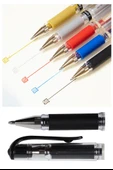 Mavi İmza Kalemi 10 Adet Uniball Signo Broad 1.0 mm Roller Pilot Kalem Um-153 Roller Uçlu Likit Mürekkepli Pilot Kalem - 3