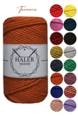 Büklüm 3 Büküm, Taranan Makrome, Pamuk Makrame, Halat İp, Üç Büküm, Hobi İpi, 250 Gr - 1